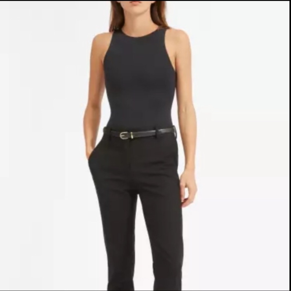 Everlane High Neck Bodysuit in Black